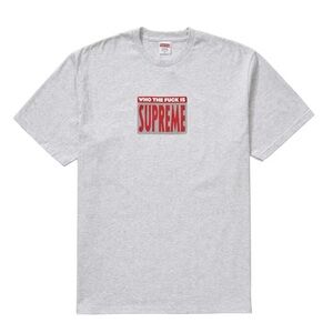 Supreme Who The-F**k Is Supreme Tee SS19 Grey Size Large Brand New